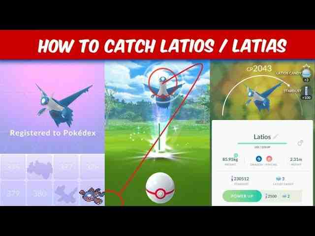 Comment attraper Latios Pokémon Go ?